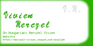 vivien merczel business card